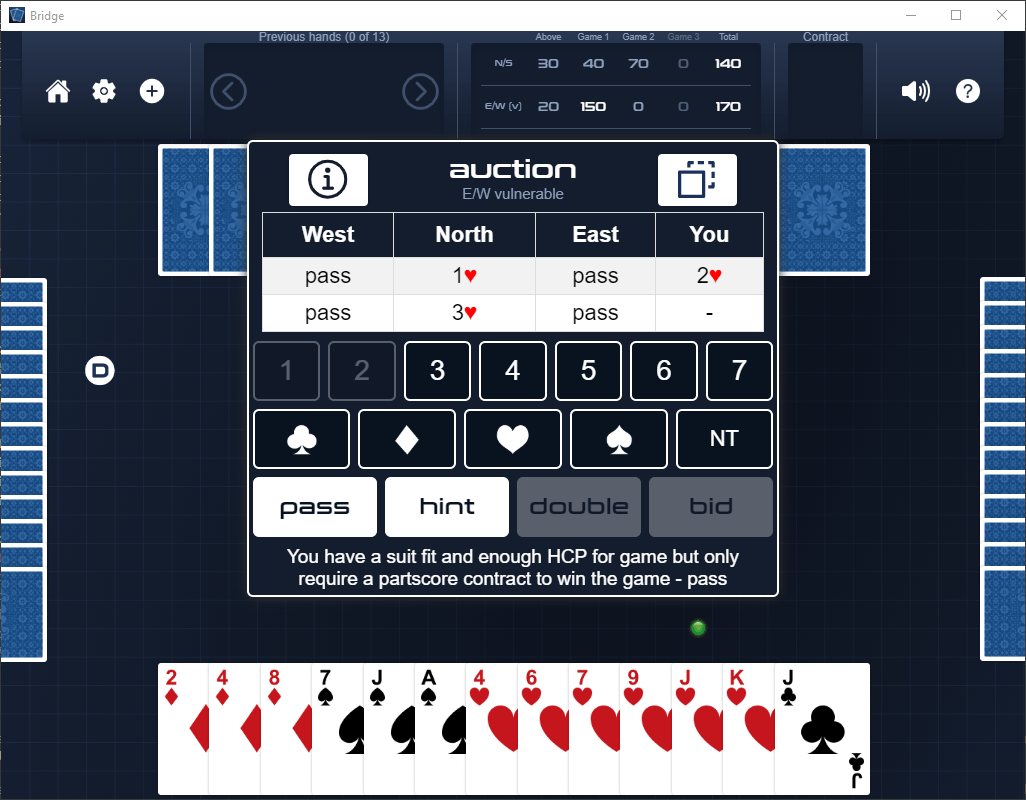Bridge gameplay screenshot
