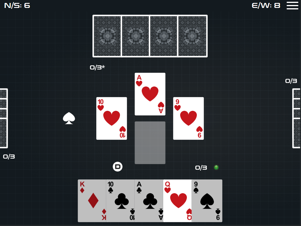 Euchre gameplay screenshot