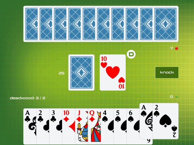 Gin Rummy gameplay screenshot